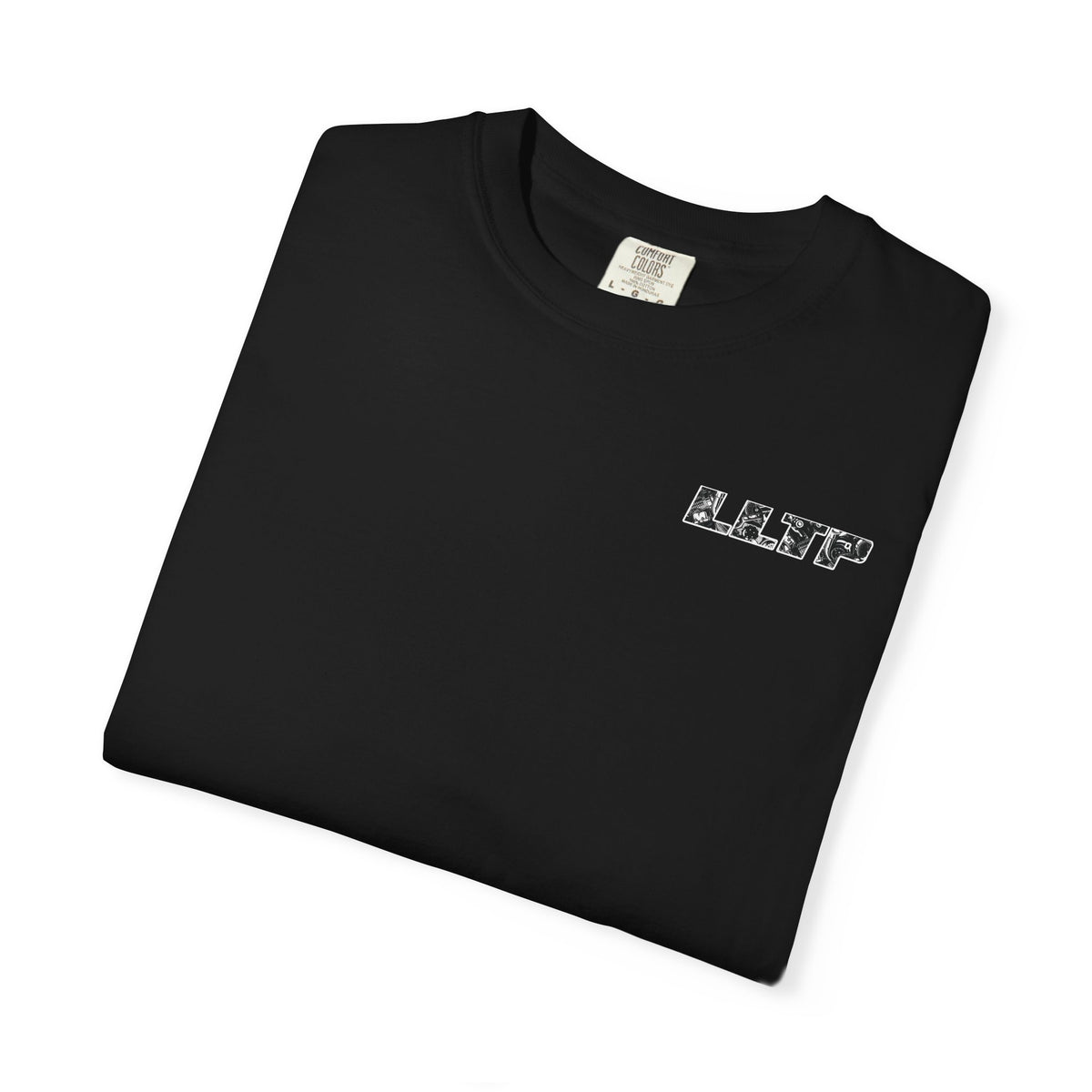 'LLTP' Fan & Cars Graphic T-Shirt (Japanese Fan Motif)