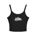 Racing Car Floral Crop Tank