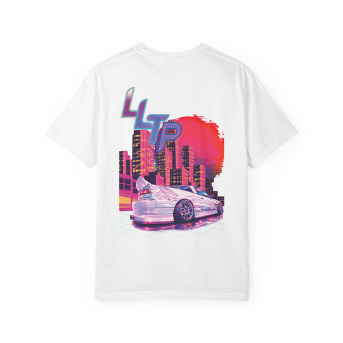 Retro Racing City T-Shirt — LLTP Neon Car Graphic
