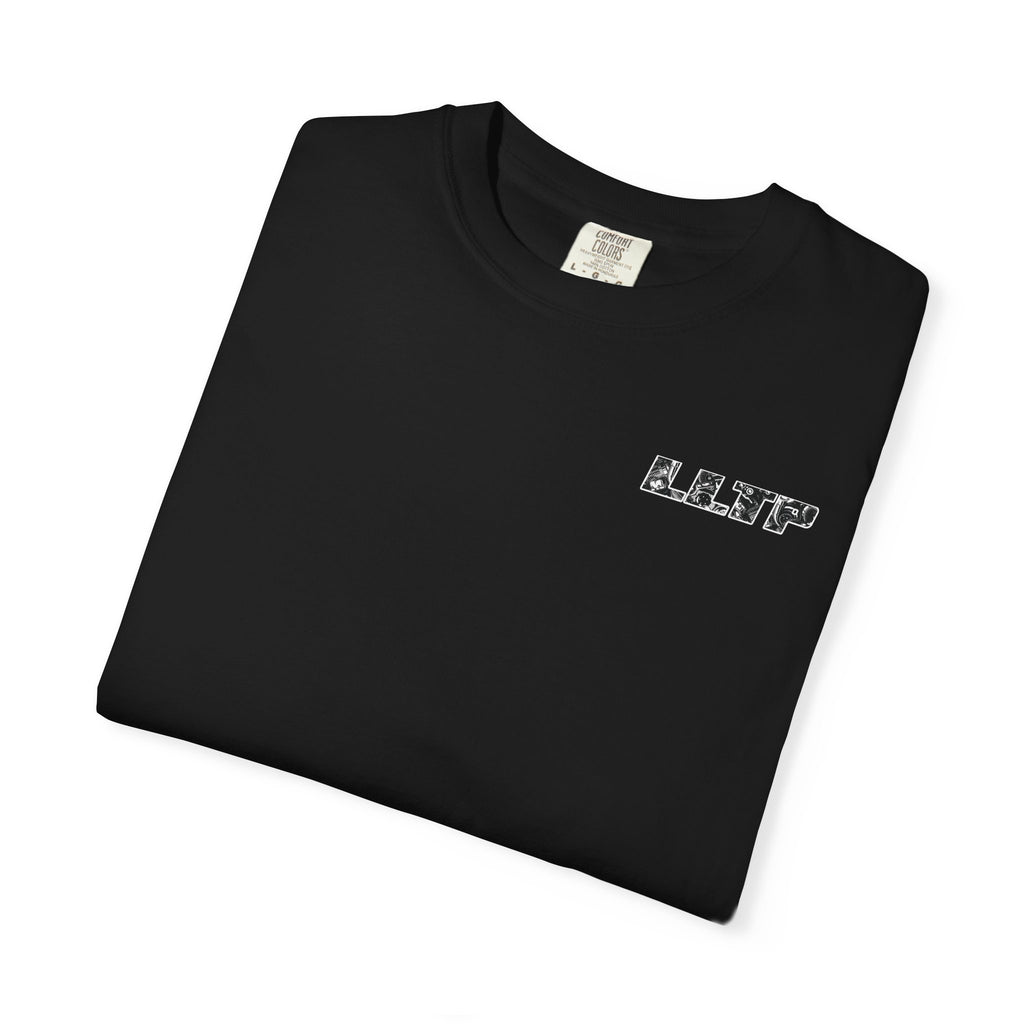 'LLTP' Fan & Cars Graphic T-Shirt (Japanese Fan Motif)