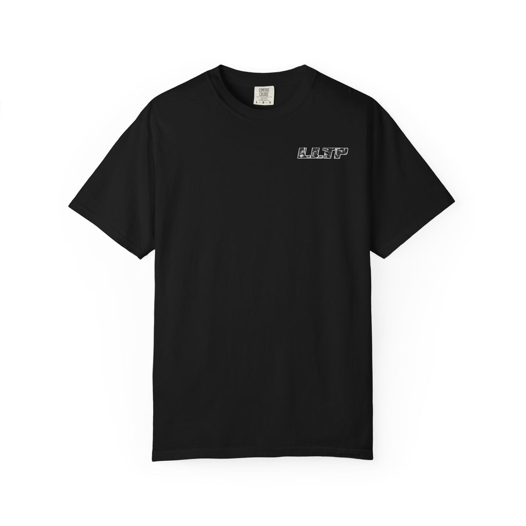 'LLTP' Fan & Cars Graphic T-Shirt (Japanese Fan Motif)